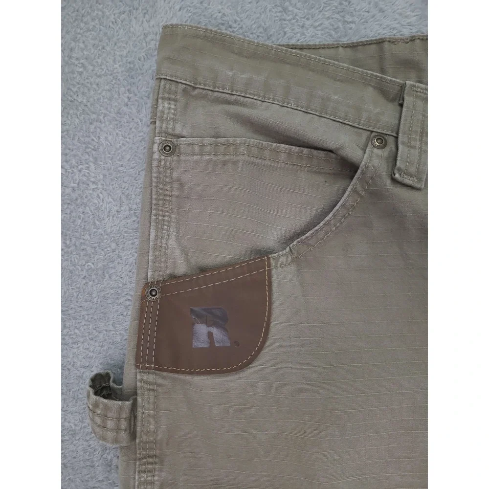 Wrangler Riggs Cargo Pants Mens‎ 38x32 Brown Ripstop Rugged Outdoor Workwear